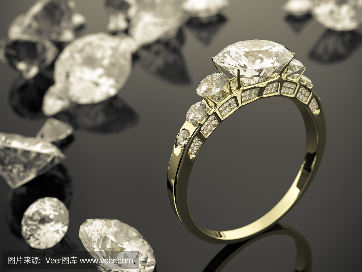 钻石戒指和钻石